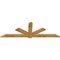 Ekena Millwork Kennewick Rough Sawn Timber Gable Bracket, Western Red Cedar, 96"W x 32"H x 2"D x 6"F, 8/12 Pitch GBW096X32X0206KEN00RWR - alternate 3